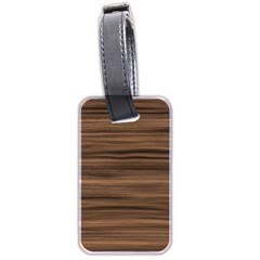 Texture Wood,dark Luggage Tag (two Sides) by nate14shop