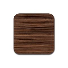 Texture Wood,dark Rubber Coaster (square) by nateshop