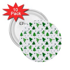 Christmas-trees 2 25  Buttons (10 Pack)  by nateshop