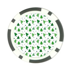 Christmas-trees Poker Chip Card Guard (10 Pack) by nateshop