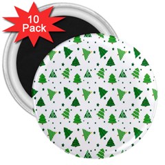 Christmas-trees 3  Magnets (10 Pack)  by nateshop
