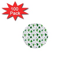 Christmas-trees 1  Mini Buttons (100 Pack)  by nateshop