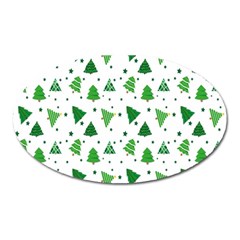 Christmas-trees Oval Magnet by nateshop