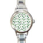 Christmas-trees Round Italian Charm Watch Front