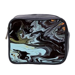 Abstract Painting Black Mini Toiletries Bag (two Sides) by nateshop