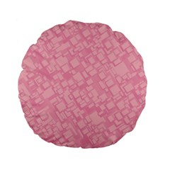 Pink Standard 15  Premium Flano Round Cushions by nateshop