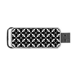 Abstract-black Portable Usb Flash (one Side) by nateshop