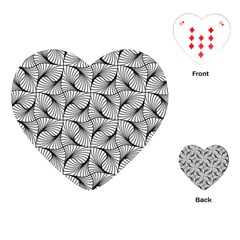 Abstract-gray Playing Cards Single Design (heart) by nateshop