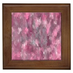 Abstract-pink Framed Tile by nateshop
