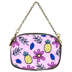 Flowers Purple Chain Purse (one Side) by nateshop