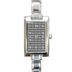 Houndstooth Rectangle Italian Charm Watch by nateshop