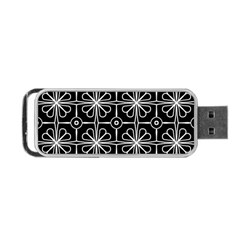 Seamless-pattern Black Portable Usb Flash (one Side) by nateshop