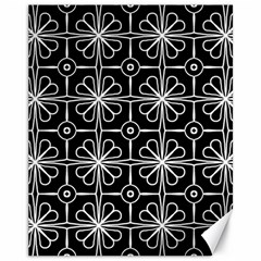 Seamless-pattern Black Canvas 11  X 14  by nateshop