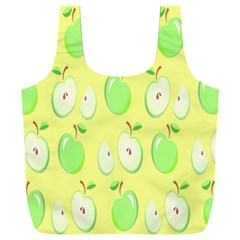Apple Pattern Green Yellow Full Print Recycle Bag (xxxl) by artworkshop