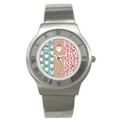  Christmas Claus Continuous Stainless Steel Watch by artworkshop