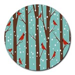 Winter Round Mousepads