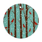 Winter Round Ornament (Two Sides)