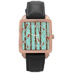 Winter Rose Gold Leather Watch 