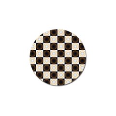 Illustration Checkered Pattern Decoration Golf Ball Marker by Sapixe