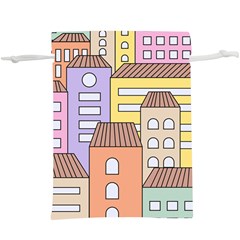 Houses City Architecture Building  Lightweight Drawstring Pouch (xl)