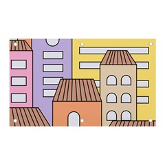 Houses City Architecture Building Banner And Sign 5  X 3 