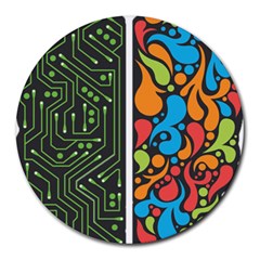 Maintaining Physical Brain Round Mousepads by Sapixe