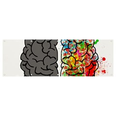 Brain Mind Psychology Idea Hearts Banner And Sign 12  X 4 