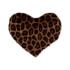 Paper-dark-tiger Standard 16  Premium Flano Heart Shape Cushions by nateshop