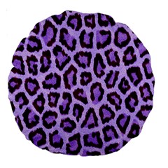 Paper-purple-tiger Large 18  Premium Round Cushions by nateshop