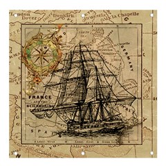 Ship Map Navigation Vintage Banner And Sign 4  X 4 