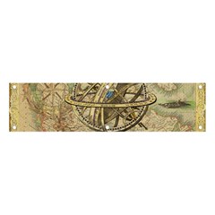 Map Compass Nautical Vintage Banner And Sign 4  X 1 