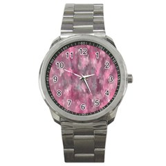 Abstract-pink Sport Metal Watch by nateshop