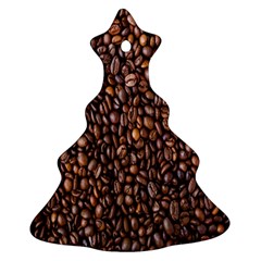 Coffee Beans Food Texture Christmas Tree Ornament (two Sides) by artworkshop