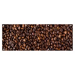 Coffee Beans Food Texture Banner And Sign 8  X 3  by artworkshop