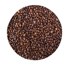 Coffee Beans Food Texture Mini Round Pill Box (pack Of 5)