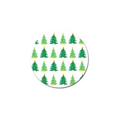 Christmas Trees Watercolor Decoration Golf Ball Marker by artworkshop