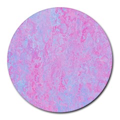  Texture Pink Light Blue Round Mousepads