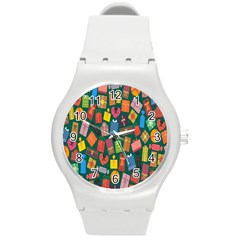 Presents-gift Round Plastic Sport Watch (m) by nateshop