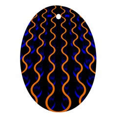 Pattern Abstract Wwallpaper Waves Ornament (oval)