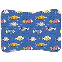 Sea Fish Blue Submarine Animals Velour Seat Head Rest Cushion by Amaryn4rt