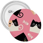 Cat Pattern Backgroundpet 3  Buttons