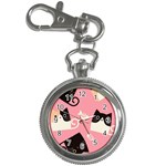 Cat Pattern Backgroundpet Key Chain Watches