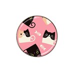 Cat Pattern Backgroundpet Hat Clip Ball Marker