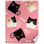 Cat Pattern Backgroundpet Canvas 18  x 24 