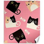Cat Pattern Backgroundpet Canvas 20  x 24 