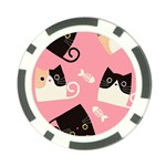 Cat Pattern Backgroundpet Poker Chip Card Guard