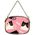Cat Pattern Backgroundpet Chain Purse (Two Sides)
