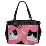 Cat Pattern Backgroundpet Oversize Office Handbag
