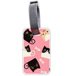 Cat Pattern Backgroundpet Luggage Tag (two sides)