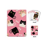 Cat Pattern Backgroundpet Playing Cards Single Design (Mini)